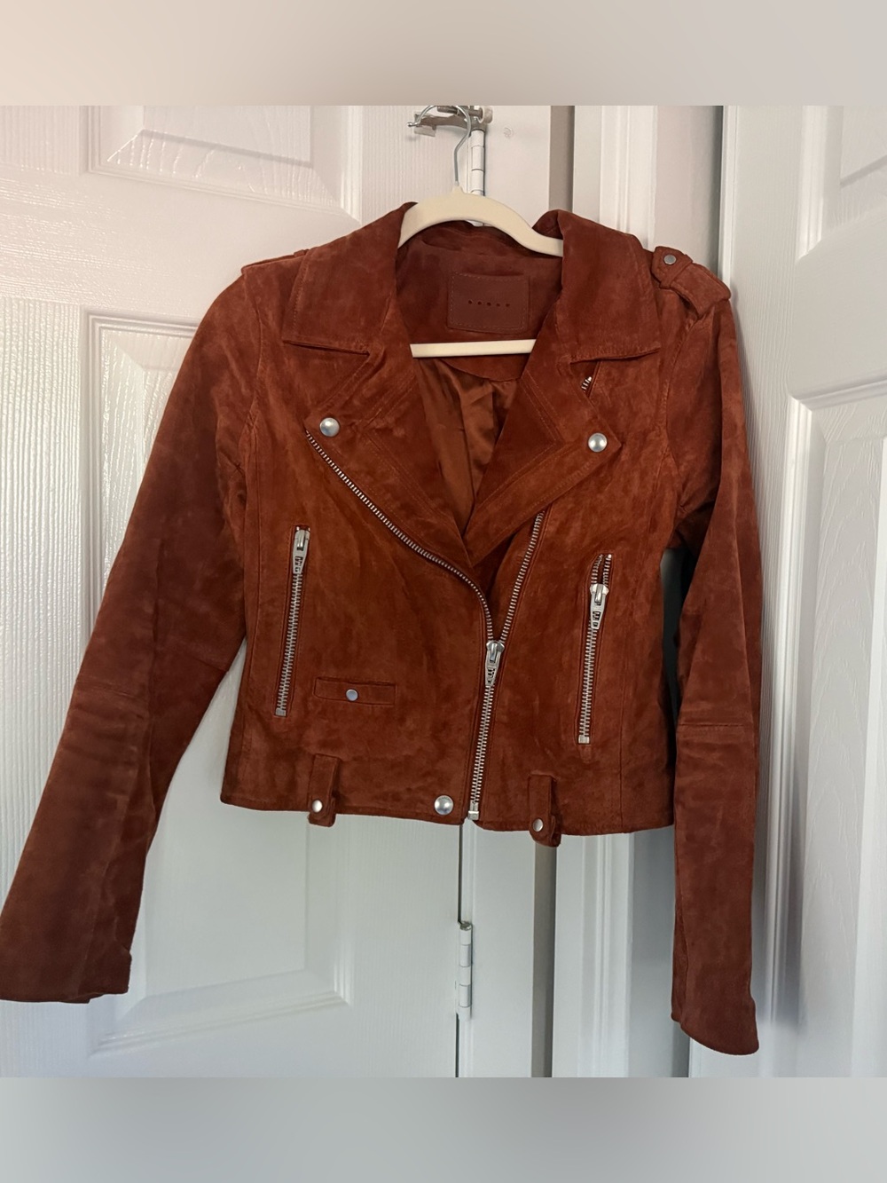 Blank NYC Suede Leather Moto Jacket